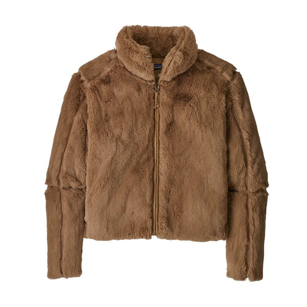 Patagonia Women's Lunar Frost Jacket Bearfoot Tan Medium Zipper front soft